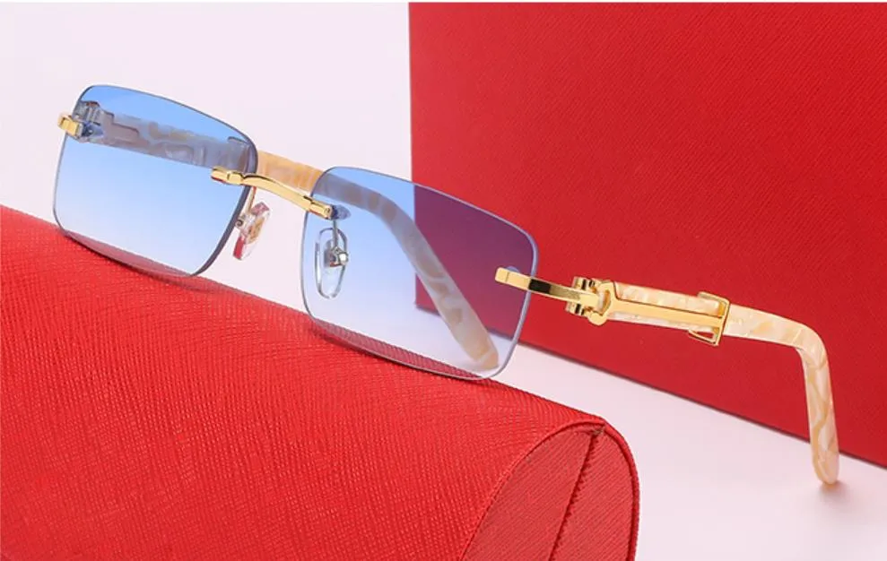 Nuovi occhiali da sole alla moda in legno con corno di bufalo, stile 2053, con montatura in lega di titanio, da uomo e da donna, di alta qualità, UV400_voghion.com