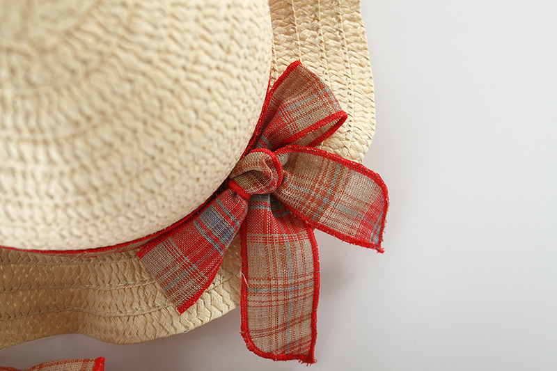 Toddler Girl Dress Red Checkered Pattern Cotton Dress High Quality Kids Clothes Send Hat_voghion.com