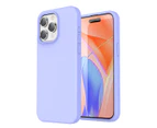 Custodia protettiva antiurto in silicone liquido antigraffio ZUSLAB per 15 Pro con fodera in morbida microfibra (2023) - Viola_voghion.com