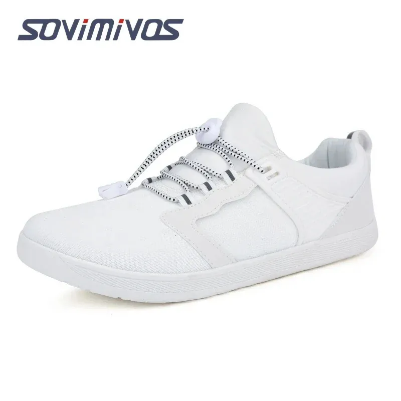 Mens Cross-Trainer Casual Sneakers Barefoot Shoes | Wide Toe Box Womens Minimalist Trail Runner Canvas Loafers 240624_voghion.com