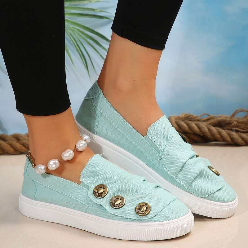 SHLIANG Spring Autumn New Women Canvas Shoes Fashion Vulcanized Casual Shoes Breathable Walking Flat Shoes Sneaker For Women Y0316_voghion.com