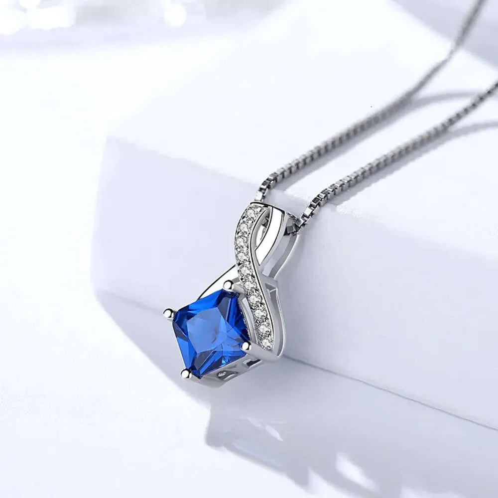 Set di gioielli di alta gamma in zaffiro, orecchini, collane con pendenti in argento sterling infinito, anelli, orecchini per donna_voghion.com
