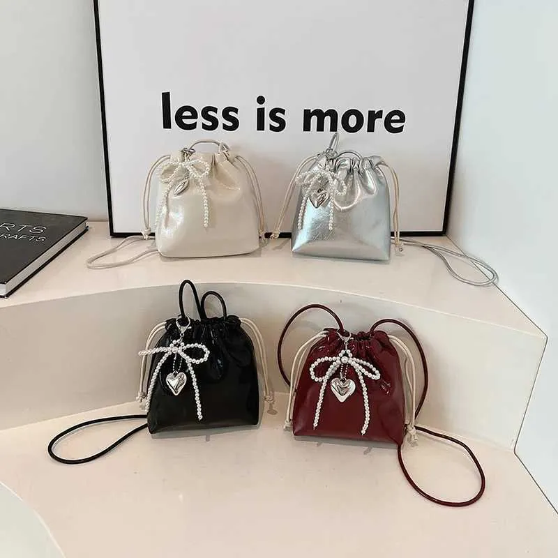 Sac à main bandoulière femme drawstring en similicuir élégant_voghion.com