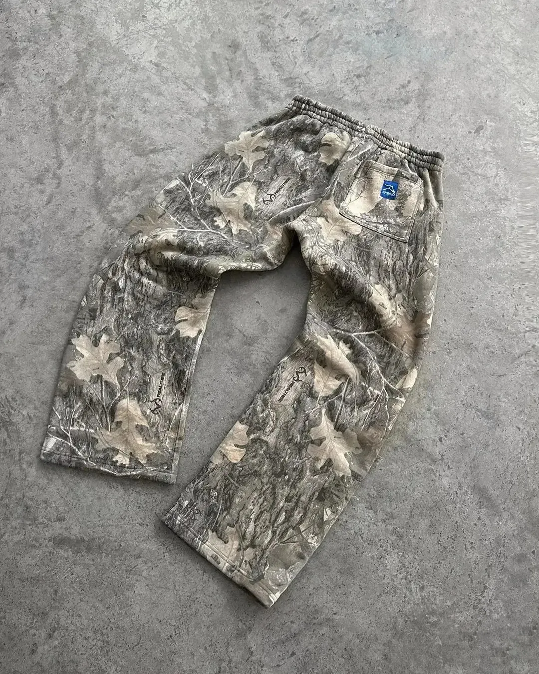 Y2K Streetwear MenCamouflage Padrão Impresso High Street Hip Hop Sweat Homens Oversized Unissex Casual Camo Calças Largas_voghion.com