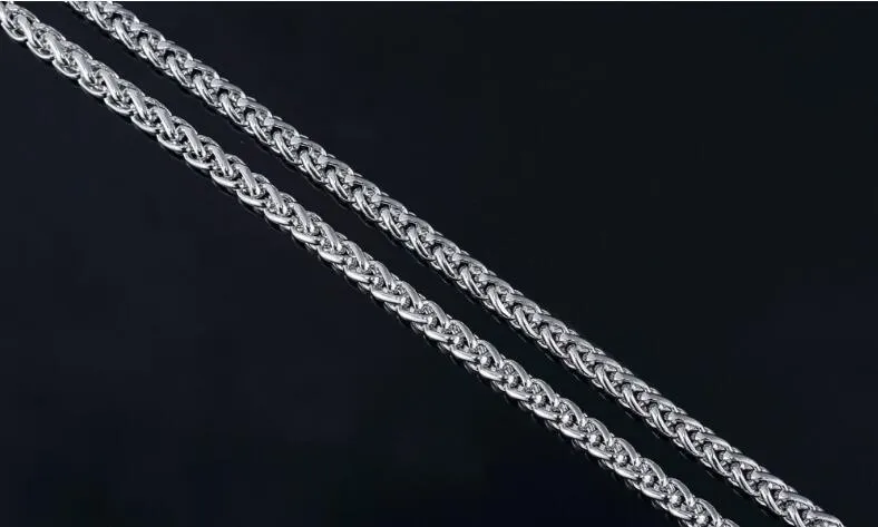 Gold Plated Twisted Link Chain Necklace For Men Classic Design_voghion.com