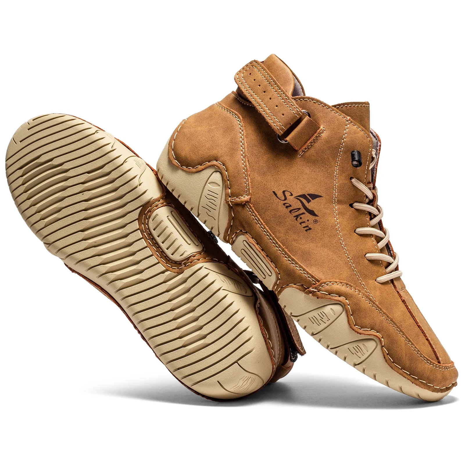 Nuovo 2024 Design fatto a mano Sneakers Uomo Outdoor Casual Pelle Uomo Scarpe Stivaletti Traspirante Vendita calda_voghion.com