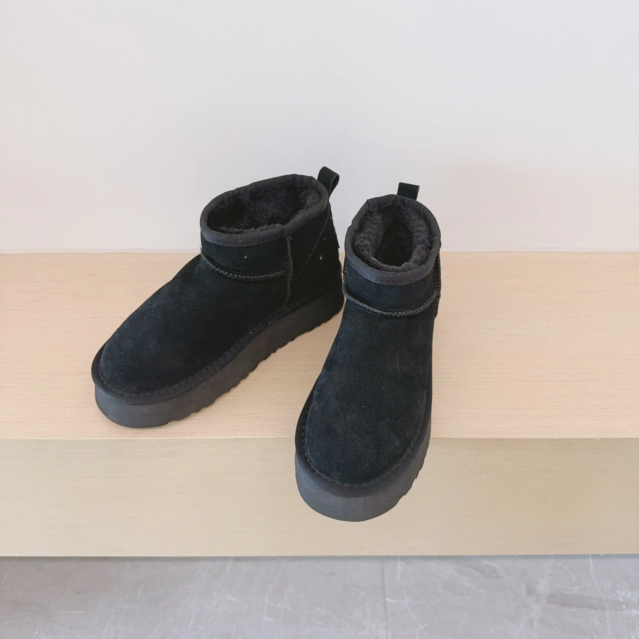 Ultra Mini Boot Designer Womans Platform Snow Boots Australia Fur Warm Shoes Real Leather Chesut Ankle Fluffy Booties_voghion.com