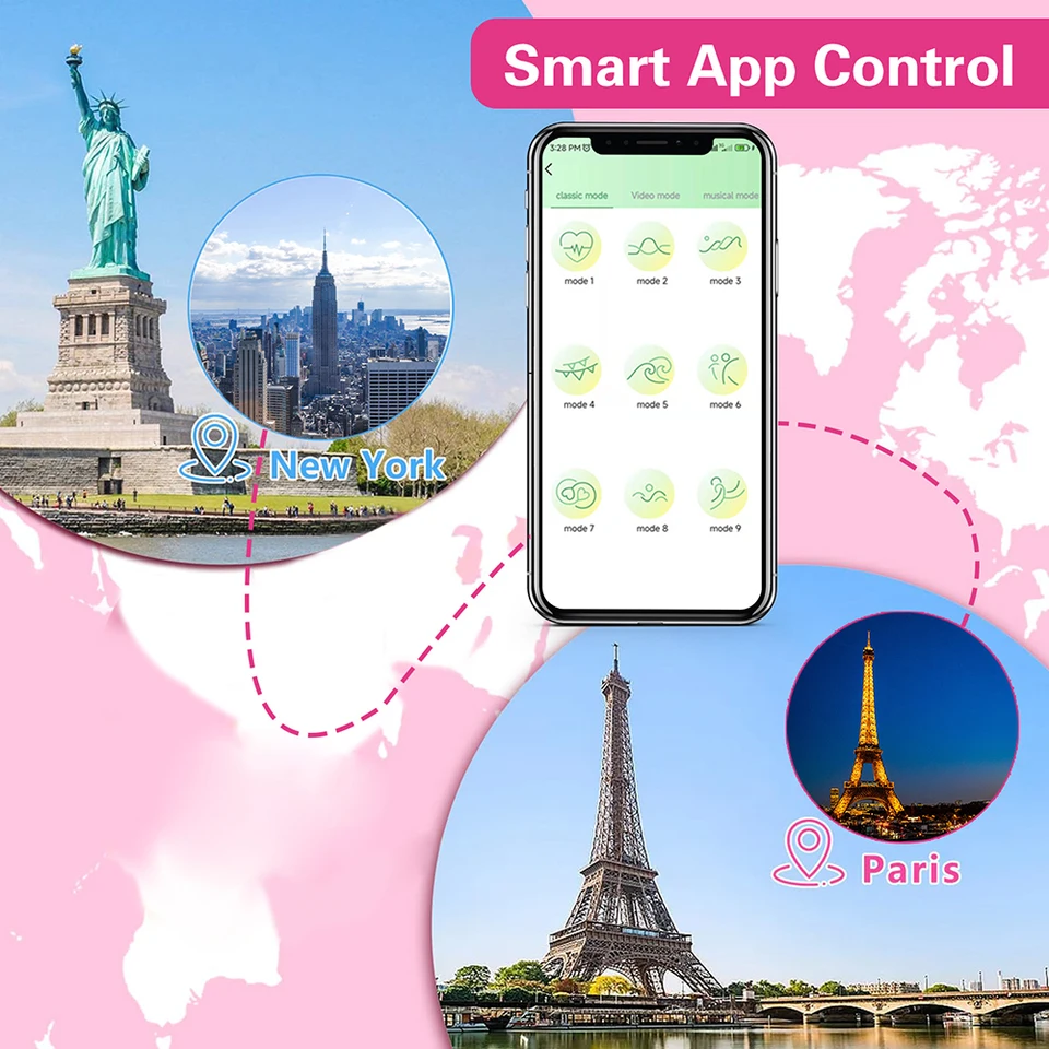 App-controlled Vibrating G-spot & Anal Egg Massager For Women_voghion.com