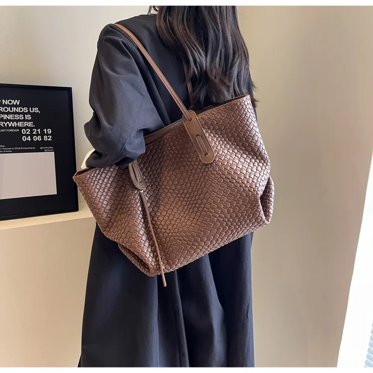 Markendesigner Große Kapazität Tote Shouler Für Frauen Handtaschen Geldbörsen 2024 Neue Vintage Damen Shopping Reisetaschen_voghion.com