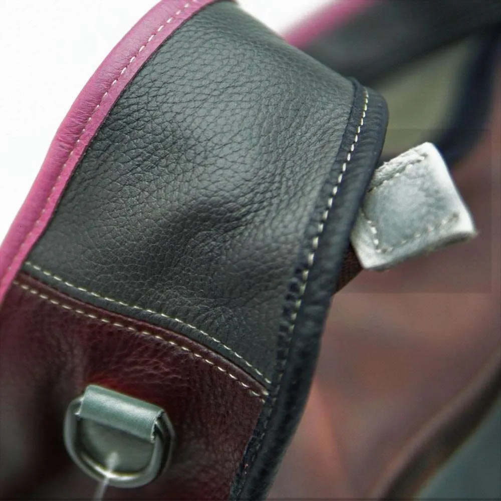 MS Retro Style Genuine Leather Handbag Donna Vacchetta Patchwork Fatto a Mano Spazzola Grande Capacità Hobos Borsa a Tracolla Capiente_voghion.com