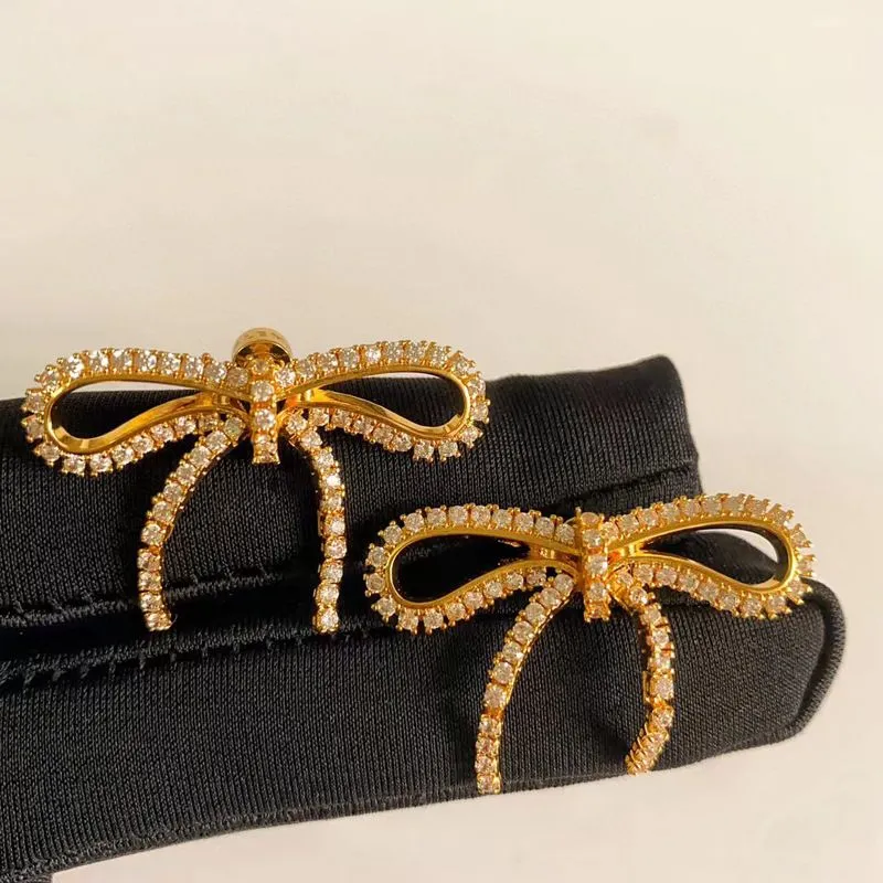 Paris B Brand Bowknot designer necklace for women gold geometry woman sweet bow knot chain choker shine nature diamond_ipsvogv.com