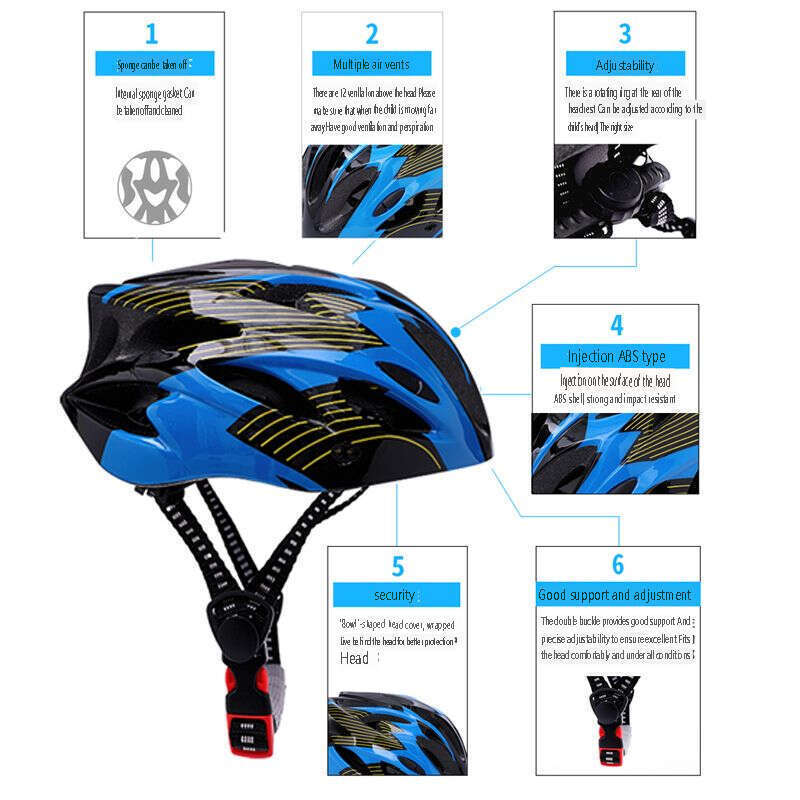 【 8553 Bewäertungen 】 Sécherheets Mountainbike fir Vëlofueren, Ultraleichte integréierten Autobunns-Summerhelm fir Männer a Fraen,_voghion.com