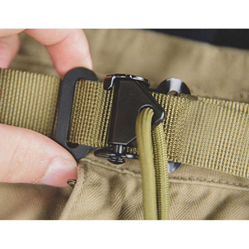 Cintura tattica automatica verde militare a sgancio rapido speciale Airborne, tendenza maschile_voghion.com
