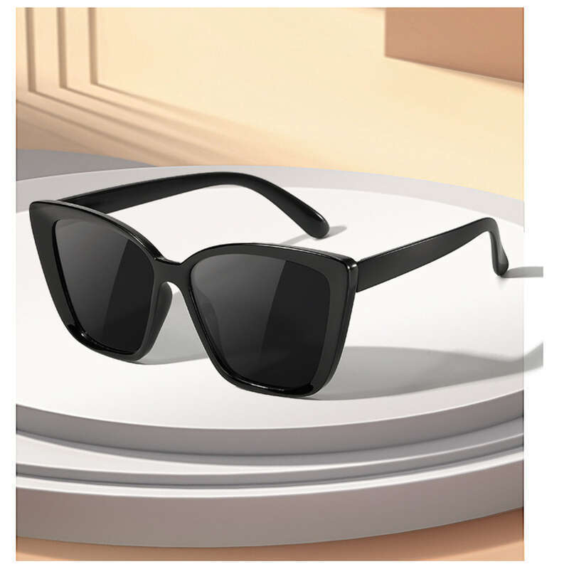 New High-end Concave Shaped Cat Eye Sunglasses, Instagram Fashion, Generous Frame, Square Shape_voghion.com