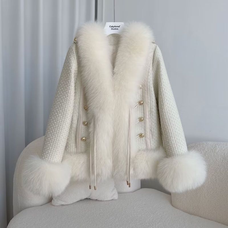 Frauen Kleidung temperament heißer mädchen winter tragen neue fuchs pelz kurze weibliche dame mantel_voghion.com