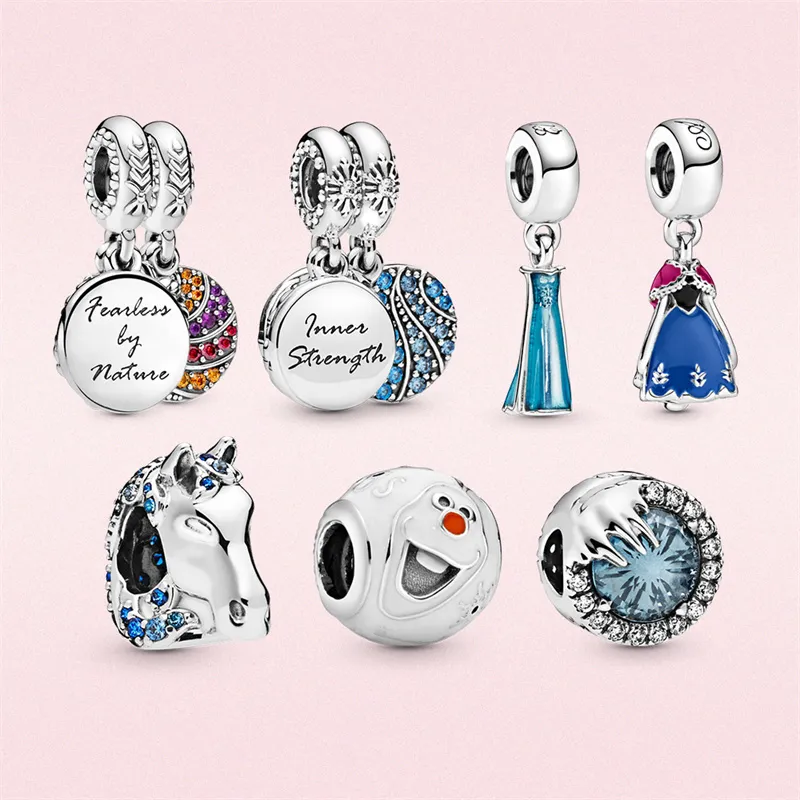 VENDITA CALDA Sterling Sier Perline Sciolte Moda Braccialetti Di Perline Catena Di Sicurezza Originale Adatto Ciondolo Fai Da Te Ciondoli per Ragazze_voghion.com