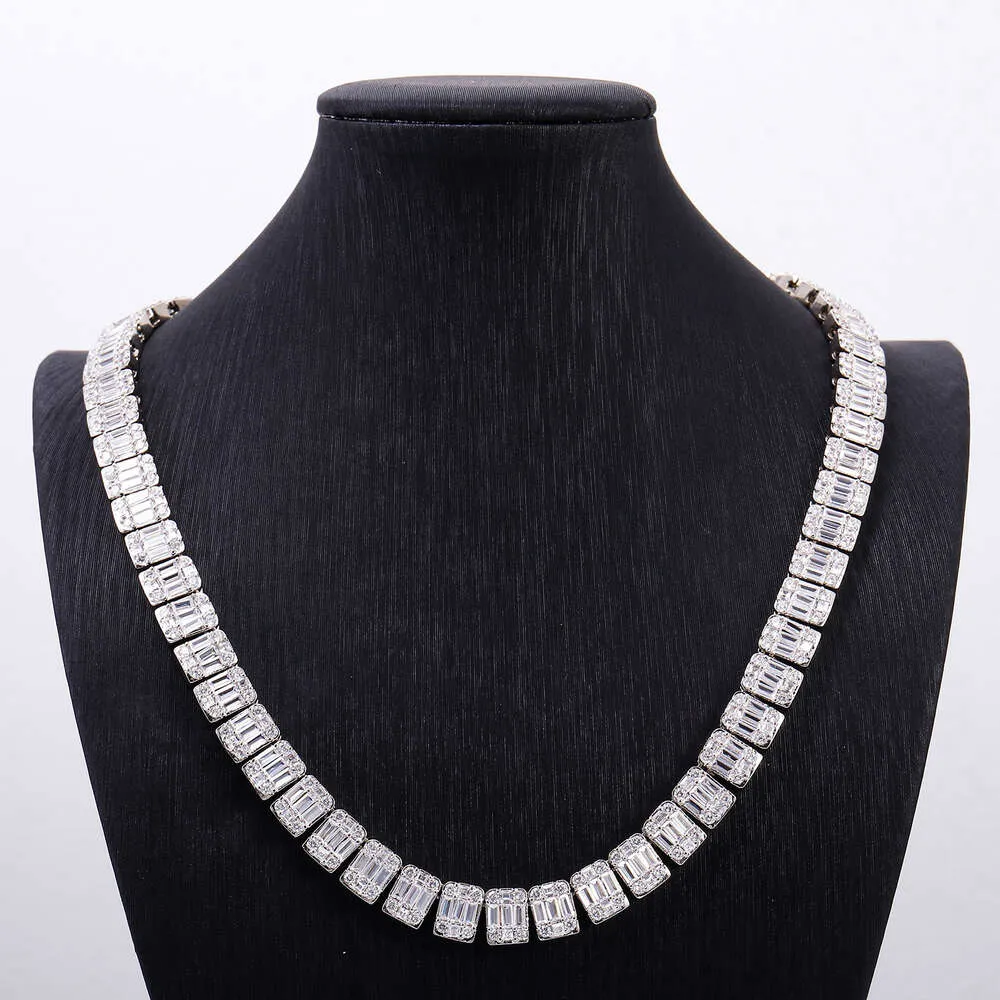 prezzo all'ingrosso catena di diamanti mossinate gioielli hiphop moissanita cubana de 10mm baguette cuban link_voghion.com