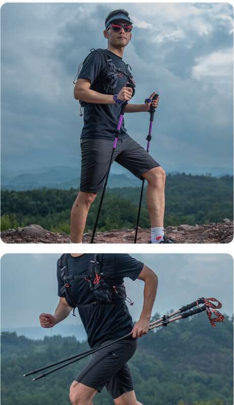 Echipament de exterior modern! Baston de lucru off-road ultra-ușor din aliaj de aluminiu, pliabil în cinci moduri, extensibil pentru a ajuta la experiența de alpinism_voghion.com