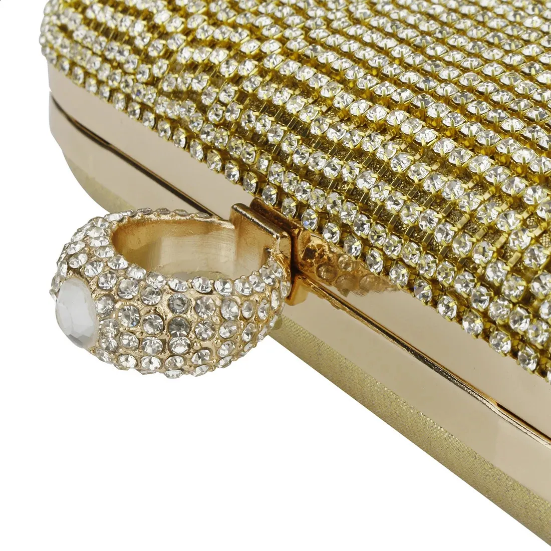 Rhie Tassels Ring Clutch Sac à main de soirée Bg Dia Sac à main de fête de mariage pour femmes Sac à bandoulière en chaîne 240823_voghion.com