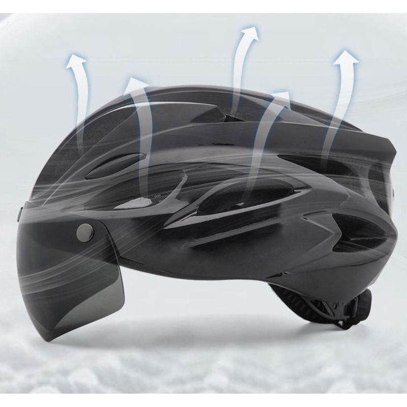 Casque d'été pour vélo de route pour hommes et femmes, avec lentille absorbante magnétique, pour l'équitation en montagne_voghion.com