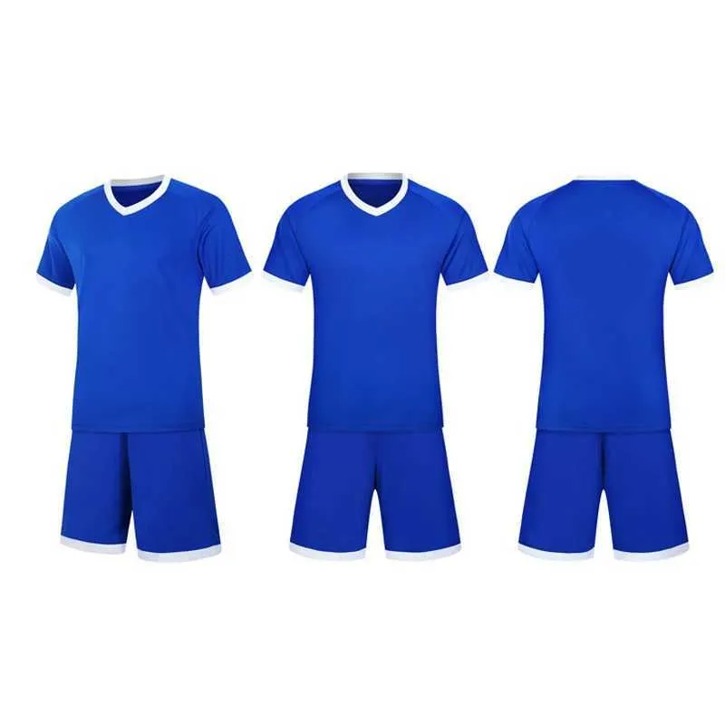 Kein Muster Kurzarm Uniform Fußball Training Kleidung Sommer Sportswear Kid Fußball Kleidung Sets Z250211_voghion.com