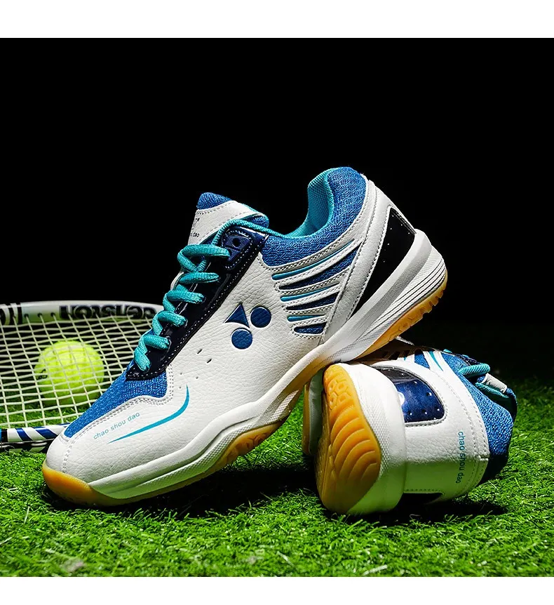 womens breathable volleyball Mens badminton shoes indoor athletic training sneakers tennis couple_voghion.com
