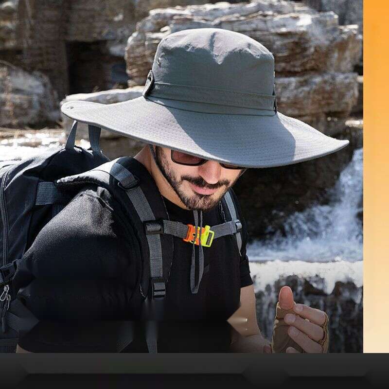 UV Sunshade Fisherman's Men's And Women's Outdoor Mountaineering Sun Camping Fishing Speed Drying Big Eaves Hat_voghion.com