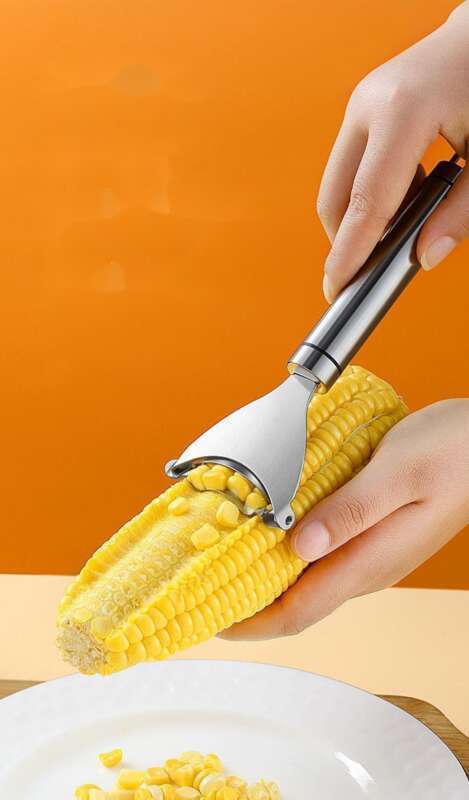 【 2471 wiederkehrende Kunden 】 Küche 304 Edelstahl Pflug, Haushalt Schäler, Manuelle Dreschmaschine, Frische Mais Dreschmaschine_voghion.com