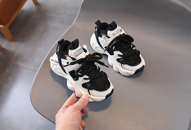 Dětské batolata pro chlapce a dívky síťované malé děti volnočasové tenisky protiskluzové Happysteps dětské sportovní boty velikosti_voghion.com