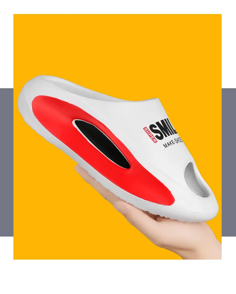 Coppia estiva spessa suola piedi passo fresco EVA uomo e donna sport pantofole alla moda_voghion.com