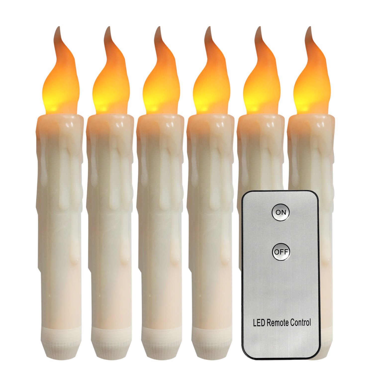 6/12 st flytande LED elektroniska ljus juldekoration flamlösa fjärrkoniska ljus för bröllopsfest heminredning navidad_voghion.com