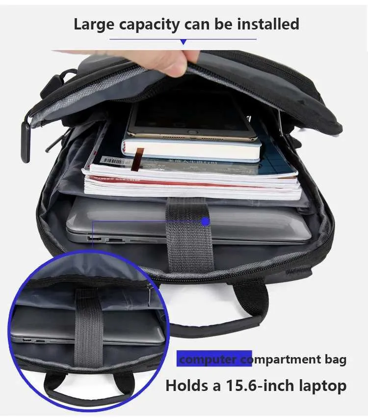Sac à dos ultra léger et imperméable pour homme, sac à dos élégant pour ordinateur portable 15,6 pouces C241011C241011_voghion.com