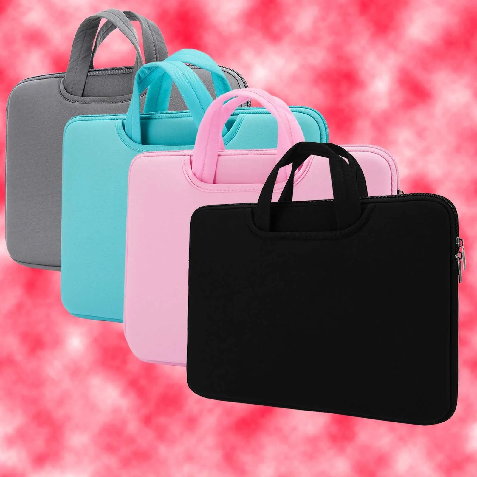 Sac à main pour ordinateur portable de 16 et 17 pouces avec poche avant pouvant contenir une souris d'alimentation, grand espace, sac à main léger pour ordinateur portable241101_voghion.com