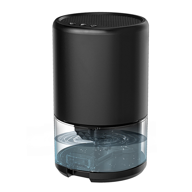 1000ml Air Dehumidifier Automatic Bucket Full Shut-Off Mute Bedroom Dryer with RGB Colorful Night Light Portable for Home Office_voghion.com