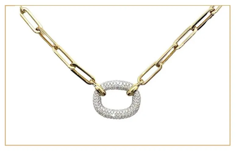 Hip Hop Ladies Men's Lab Custom Grown catena 9K Tennis Vera collana con diamanti_voghion.com