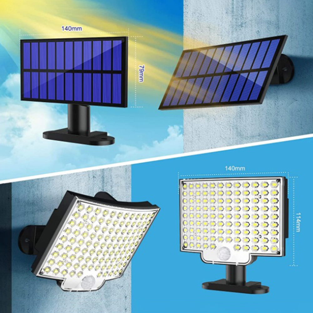 LED Solar Split Wand Lampe 3 Modus Wasserdichte Motion Sensor Lampen Garten Straße Beleuchtung Solar Lampe Für Garten Sicherheit Wand licht_voghion.com