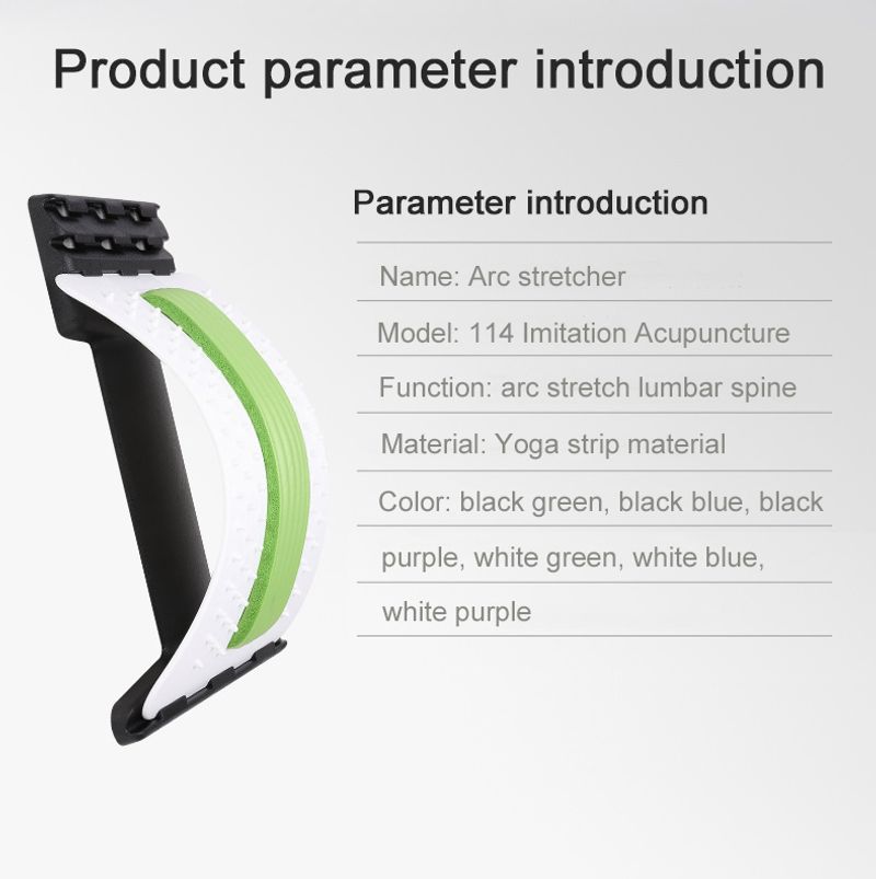 Massager Lumbar Support Spinal Board Back Stretcher Lower and Upper Muscle Pain Relief for Herniated Disc_voghion.com