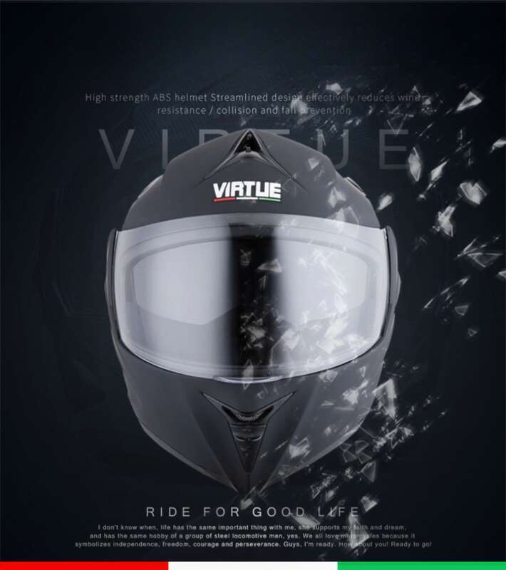 Speciálně navržená pánská odhalená helma VIRTUE pro elektrické motocykly s Bluetooth, běžecká helma může být vyrobena z nové_voghion.com