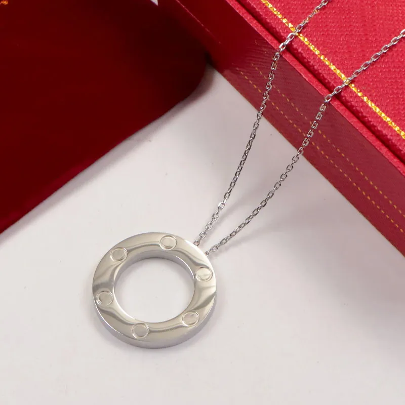 Dubbele hart hanger ketting verguld bruiloft sieraden accessoire_voghion.com