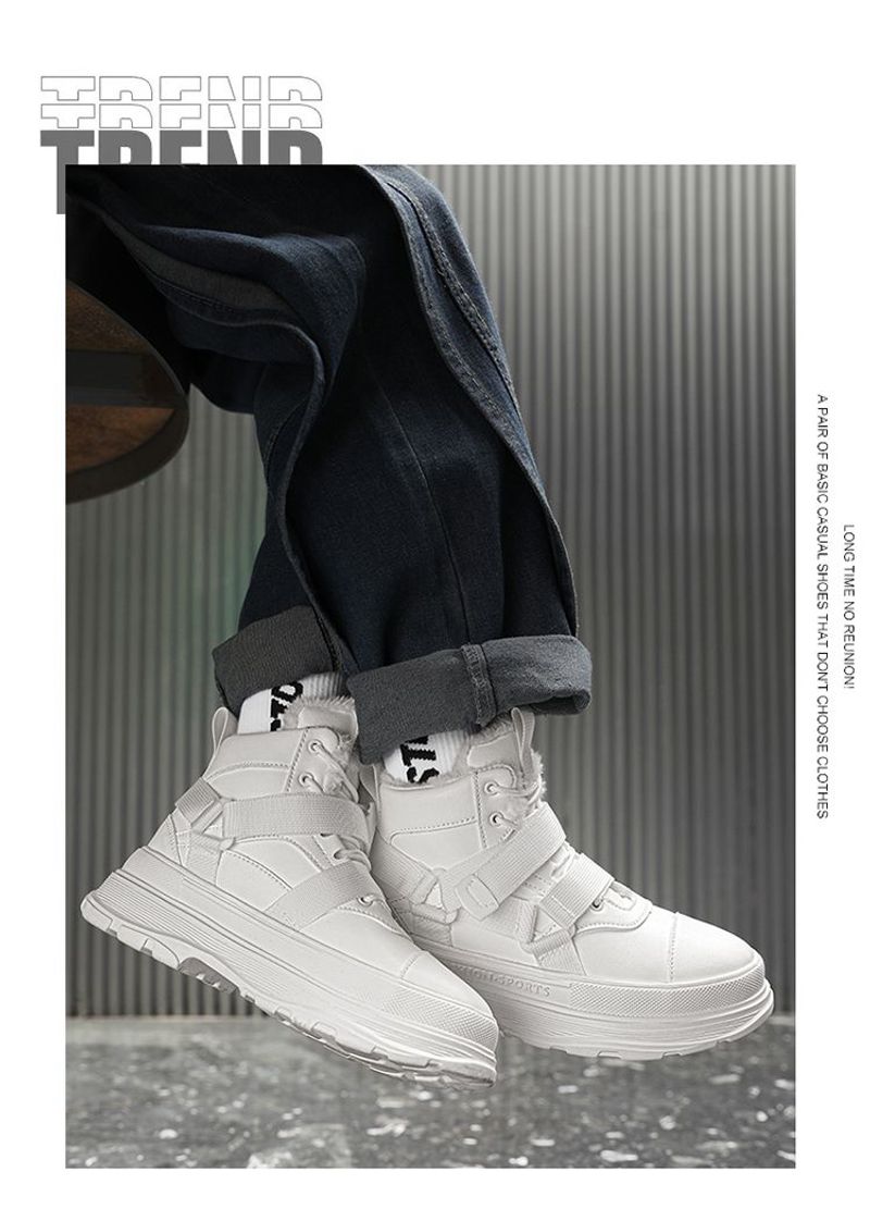 【 Niedriger Preis im Internet 】 Schuhe Herren Winter Neue Outdoor-Sport Tragen beständig Hoher Schnitt Schnee mit Samt_voghion.com