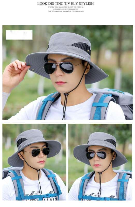 Ανδρικό καλοκαιρινό κορεάτικο καπέλο ψαρέματος για υπαίθριες δραστηριότητες, προστασία και σκίαση, για νέους ψαράδες, ορειβασία, ευέλικτη τάση_voghion.com