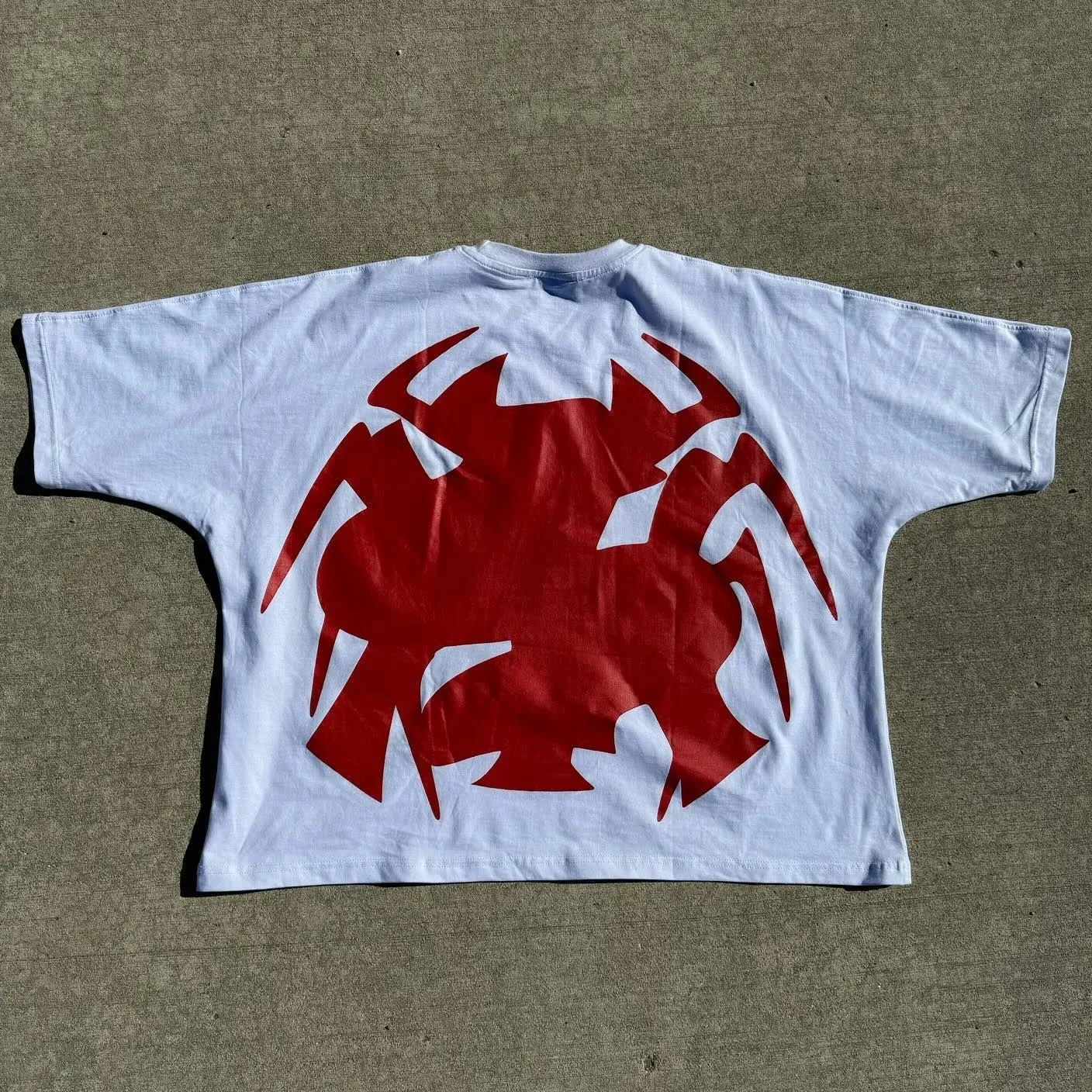 Herren T-Shirts Y2K Baumwollhemd Herren Damen Haruku Hip Hop Große Augen Mund Grafik Gedruckt Übergroß Retro Klassisch Kurz_voghion.com