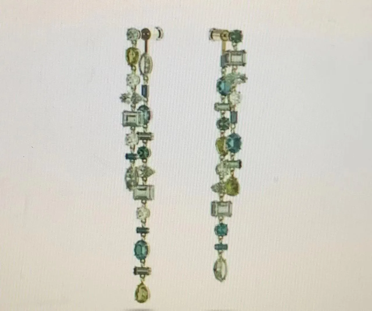 Parure collier et boucles d'oreilles cristaux bleus élégants_voghion.com