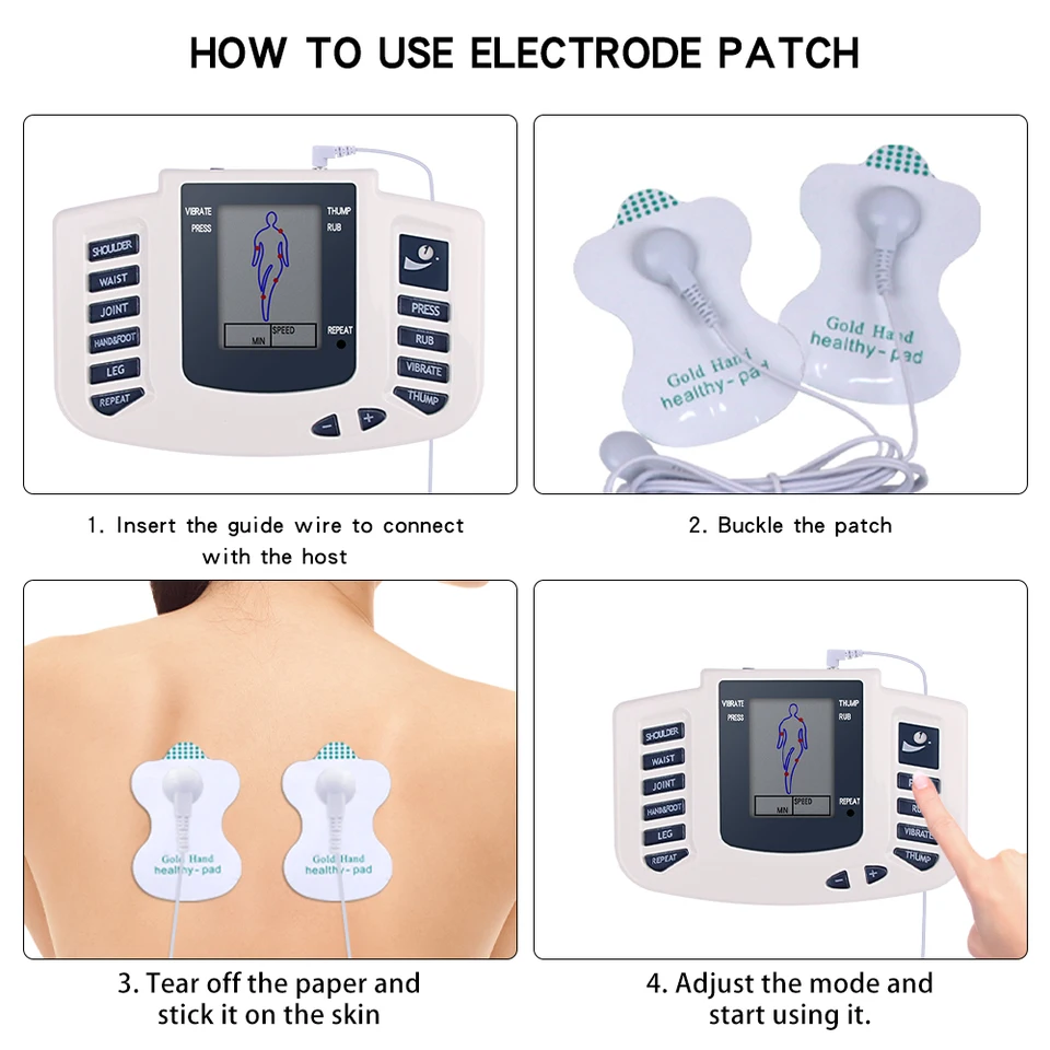 Ems Muscle Stimulator Massager For Electrical Pulse Therapy_voghion.com