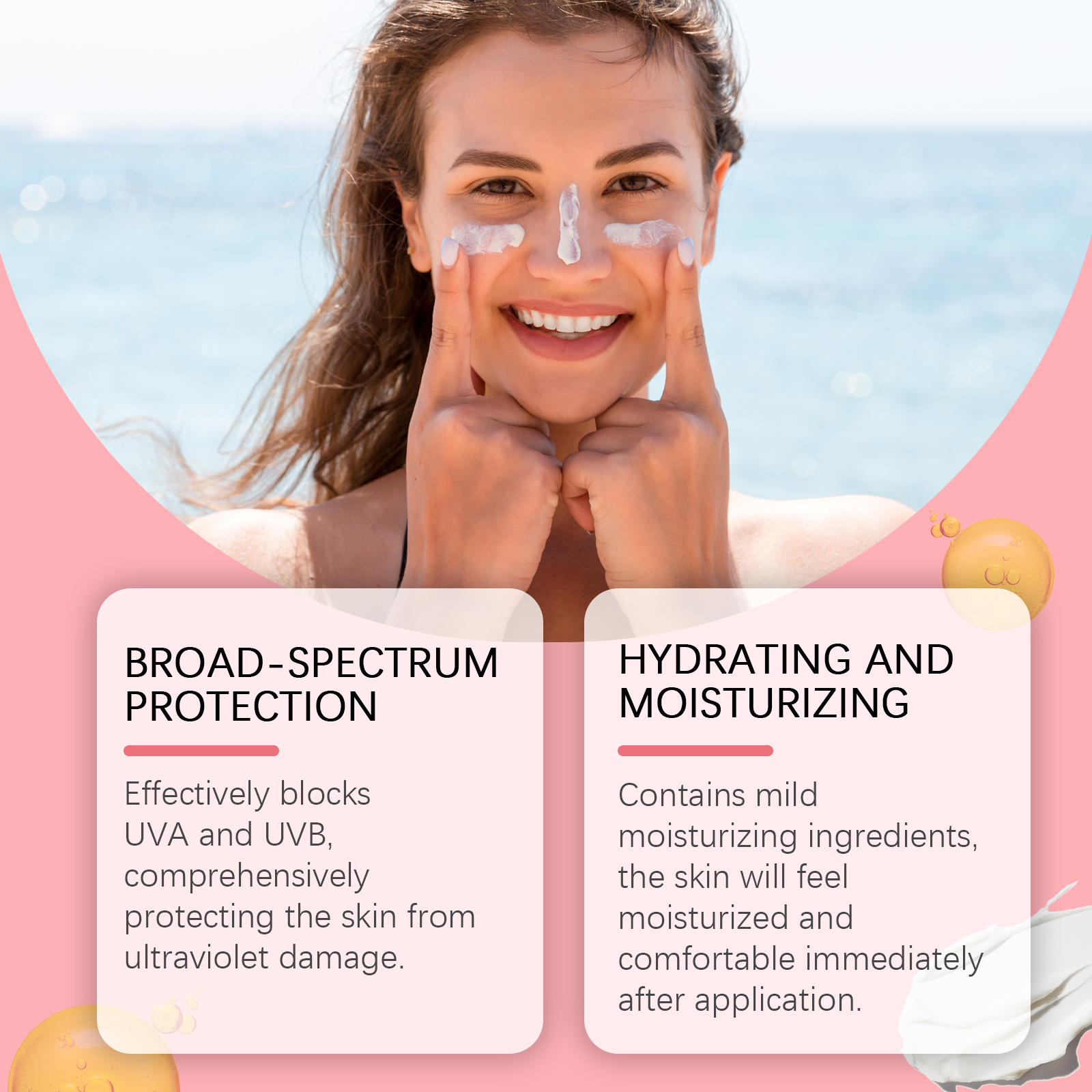 EELHOE Protection Stick, Summer Outdoor Sun Protection Spf50 Body Skin Moisturizing And Moisturizing Care Stick_voghion.com