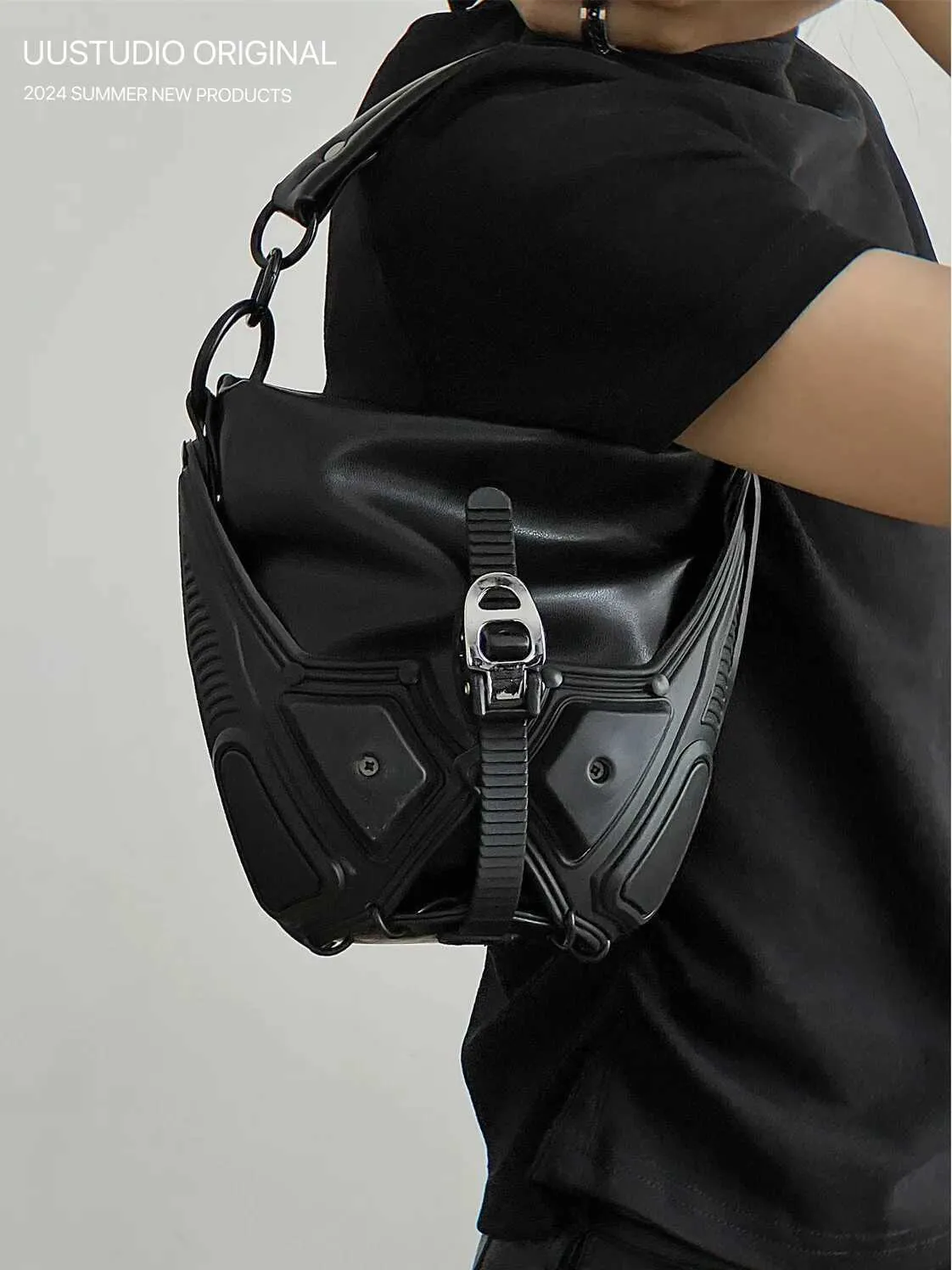 Womans Spicy Girls Umhängetasche Trendy PU Leder Handtaschen Stilvolle Punk Geldbörse Mode Y2K UmhängetaschenC241216_voghion.com
