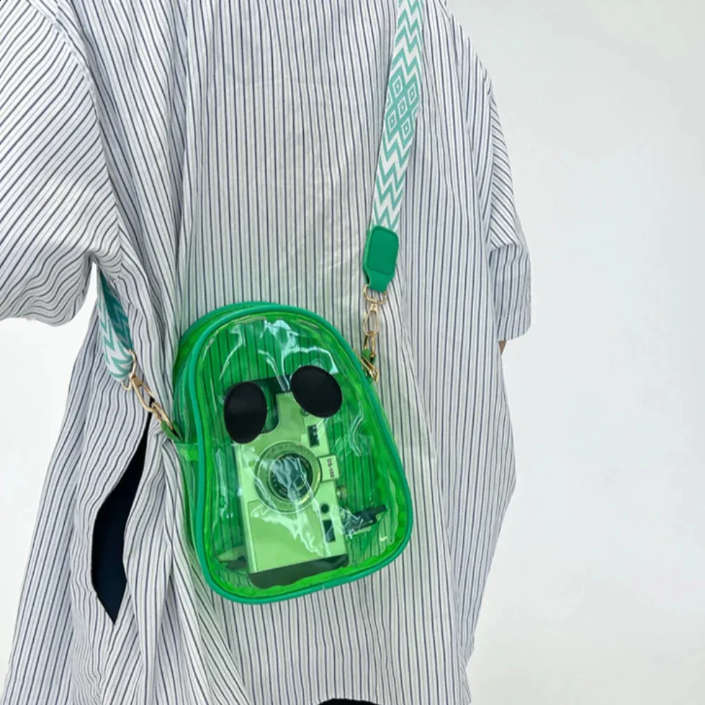 Portofel amuzant din PVC cu fantome și bomboane, pentru Halloween, tip crossbody, transparent, în culoare solidă, pentru telefon mobil, 240823_voghion.com