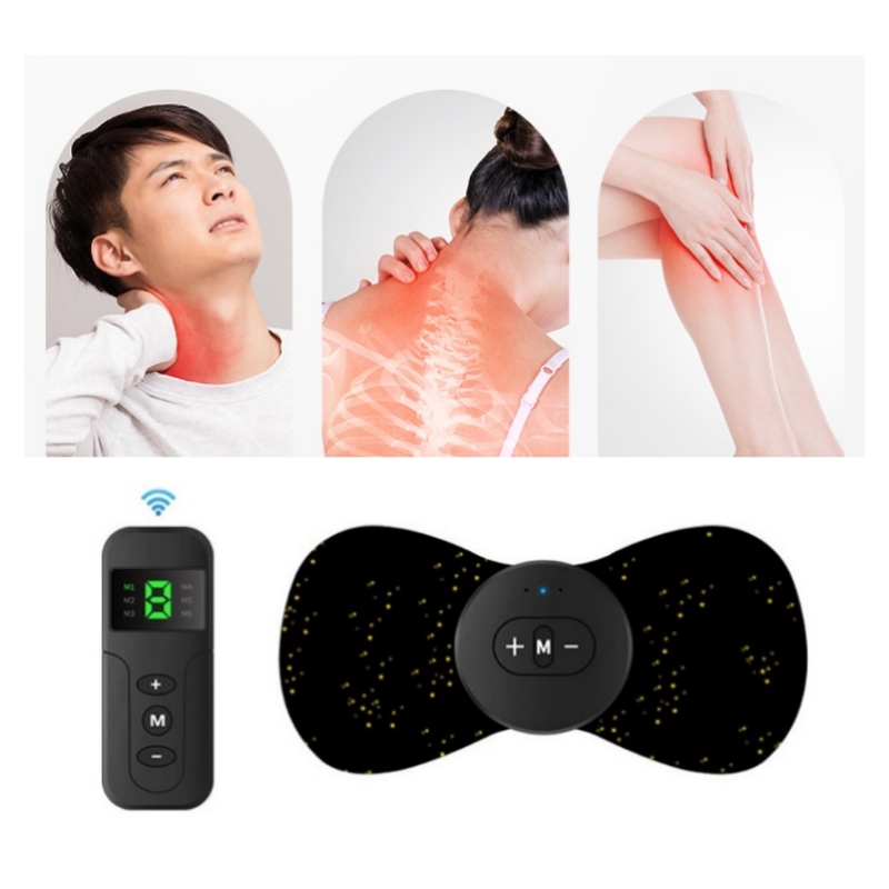 EMS Wireless Remote Control Cervical Massage Stimulator Portatile USB Elettrico Collo Schiena Massaggiatore Muscolare Sollievo Dal Dolore_voghion.com