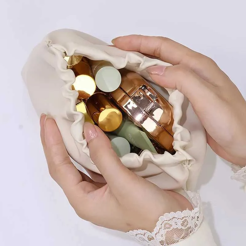 New PU Cosmetics Simple Mini Lipstick Makeup Storage Womens Key Jewelry Organizer Portable Bag Y241023_voghion.com