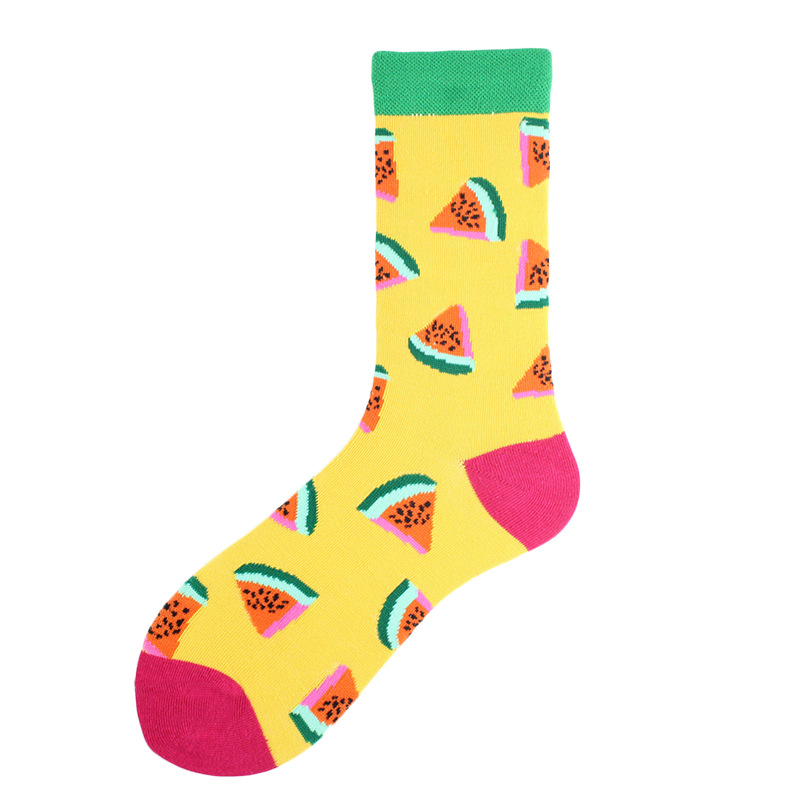 Calcetines de moda para otoño/invierno personalizados para parejas de patinetas de longitud media de marca Instagram de hip hop callejero para hombres y niños_voghion.com